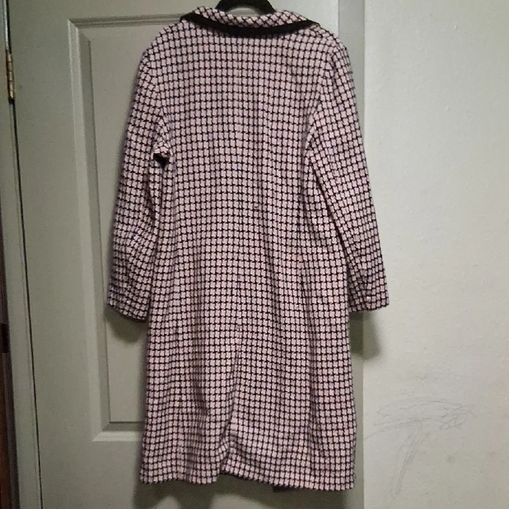 Rabbit Rabbit Rabbit Women's Checkered Trench Coat - Picture 4 of 5
